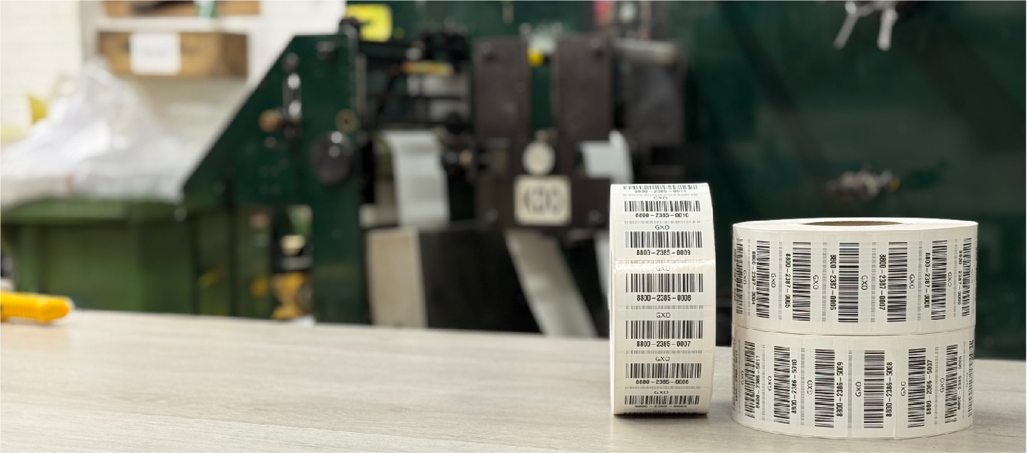 Rolls of polypropylene thermal labels