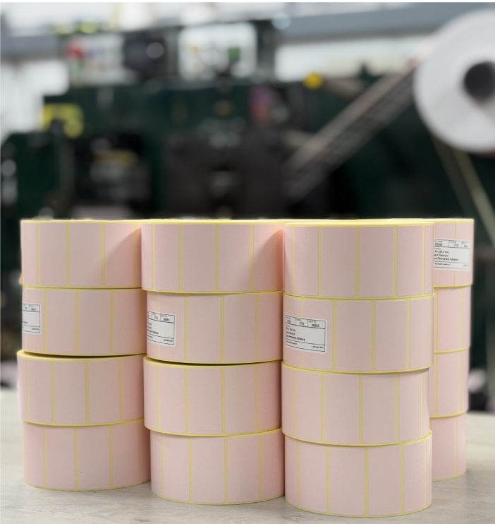 Colour-washed direct thermal labels